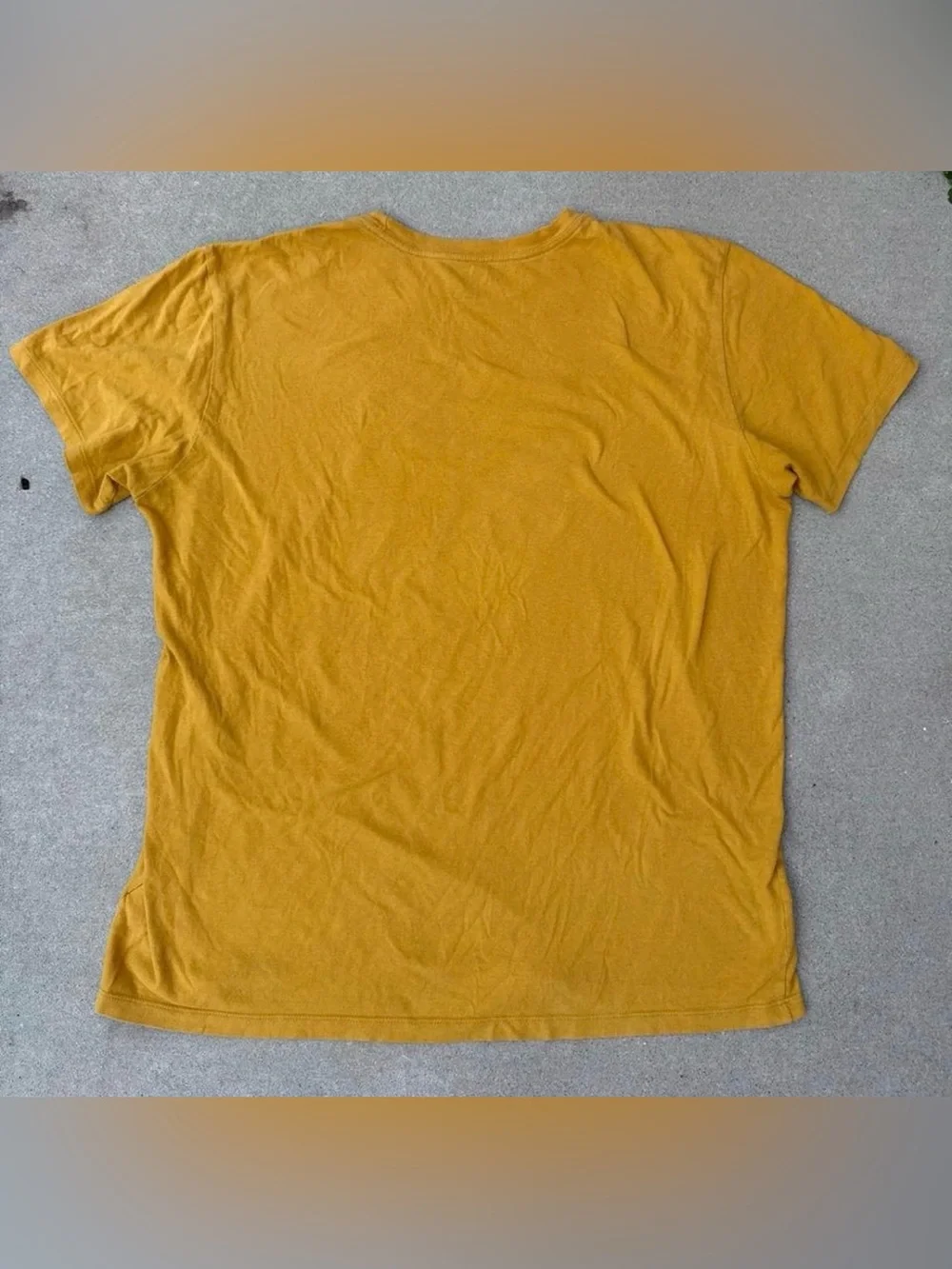 The North Face Men’s Casual Graphic Tshirt in Yellow Men’s Size Large